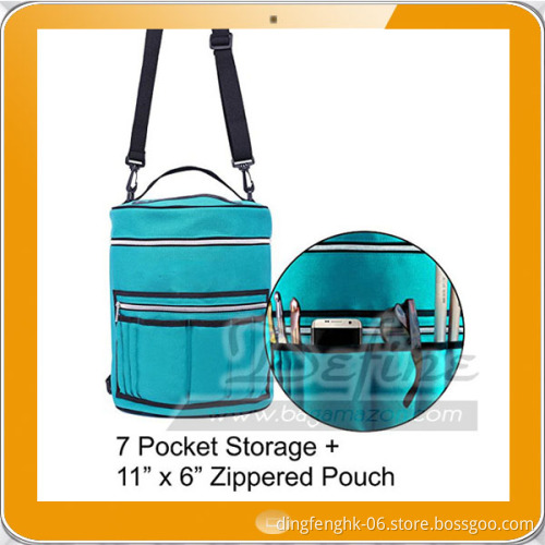 Knitting Bag Yarn Storage with 7 Multi-Use Pockets